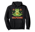 Selfcare Frog Meditating Mindfulness Hoodie - Aesthetic Graphic for Adults - T-Shirt, Sweatshirt, Hoodie