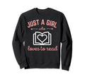 Just Who Loves To Read Book Lover Sweatshirt - Novelty Apparel for Adults - T-Shirt, Sweatshirt, Hoodie