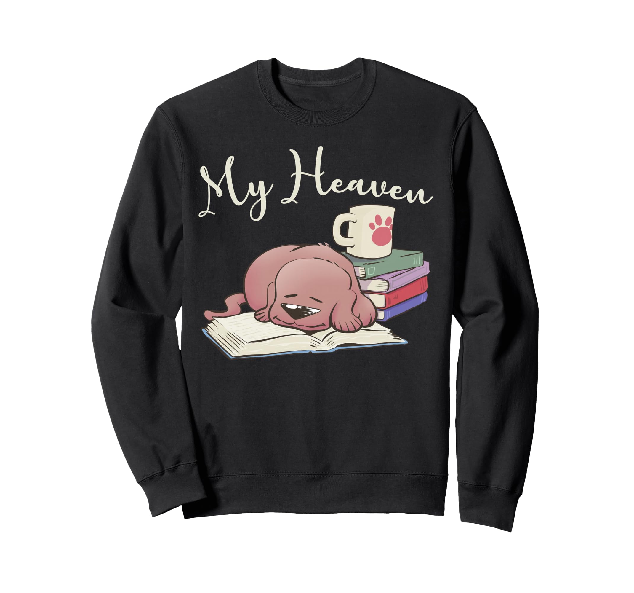 Dog Lover Books Coffee Womens Sweatshirt - Aesthetic Graphic Men Women - T-Shirt, Sweatshirt, Hoodie