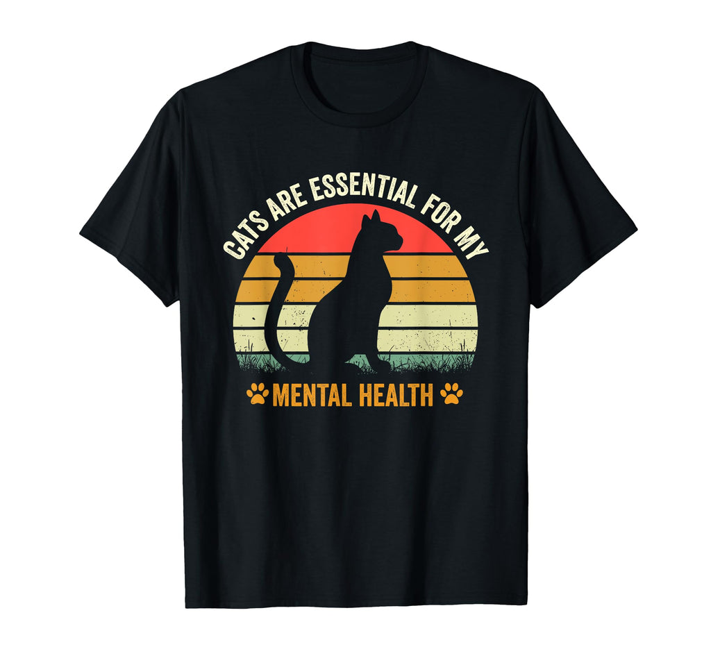 Cats Are My Mental Health T-Shirt - Aesthetic Graphic Men Women - T-Shirt, Sweatshirt, Hoodie