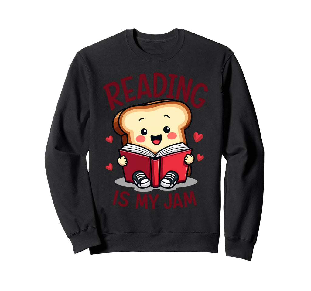 Reading Is My Jam Funny I Love To Sweatshirt - Minimalist Print Unisex - T-Shirt, Sweatshirt, Hoodie