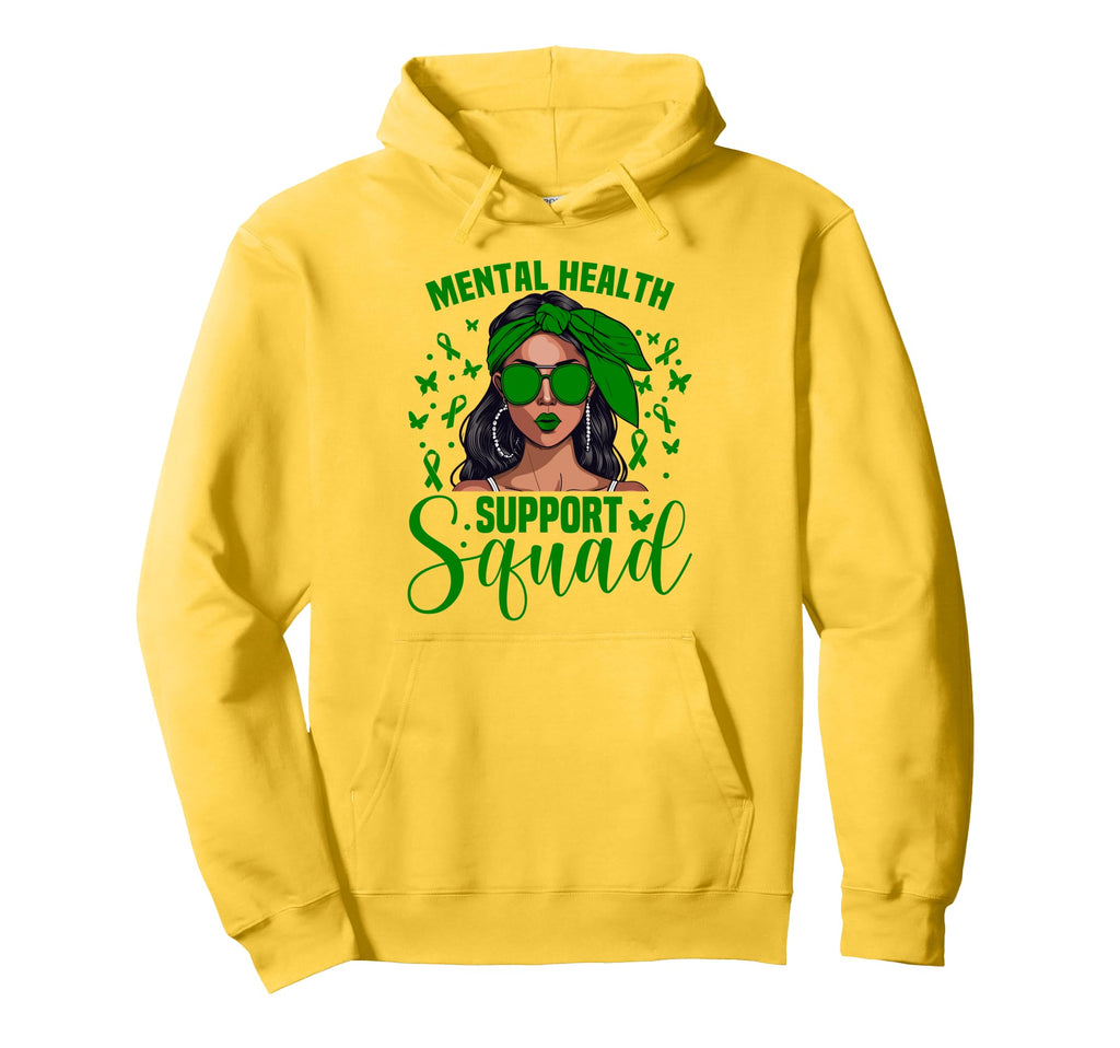 Mental Health Awareness Support Hoodie - Fun Novelty Design Unisex - T-Shirt, Sweatshirt, Hoodie