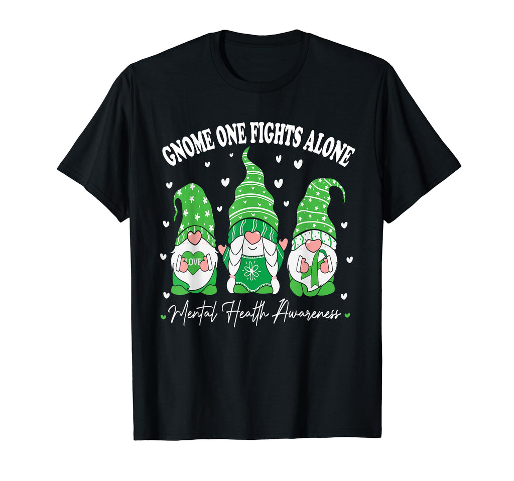 Green Ribbon Gnome One Fights T-Shirt - Casual Everyday Wear for Adults - T-Shirt, Sweatshirt, Hoodie