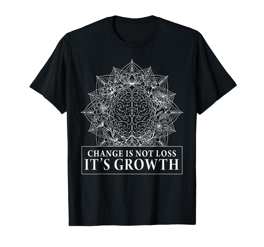Mandala Floral Brain Yoga T-Shirt - Casual Everyday Wear for Adults - T-Shirt, Sweatshirt, Hoodie
