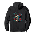 Book Worm Book Stack Reading Addict Hoodie - Fun Novelty Design Men Women - T-Shirt, Sweatshirt, Hoodie