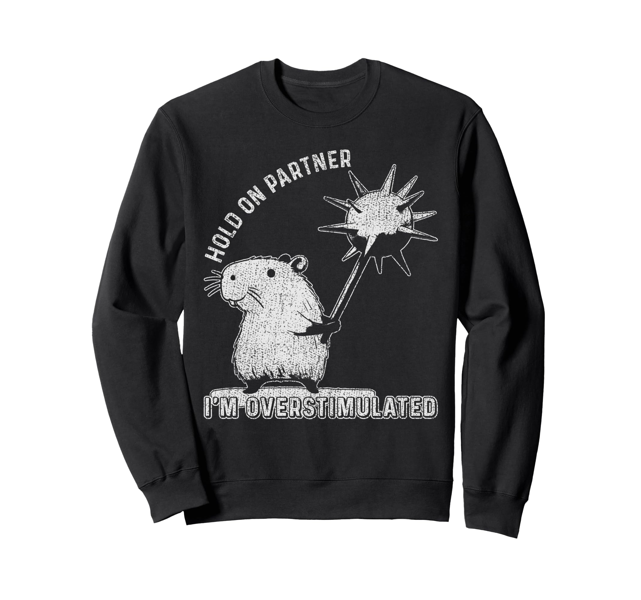 Hold Partner Funny Sarcastic Sweatshirt - Novelty Apparel Men Women - T-Shirt, Sweatshirt, Hoodie