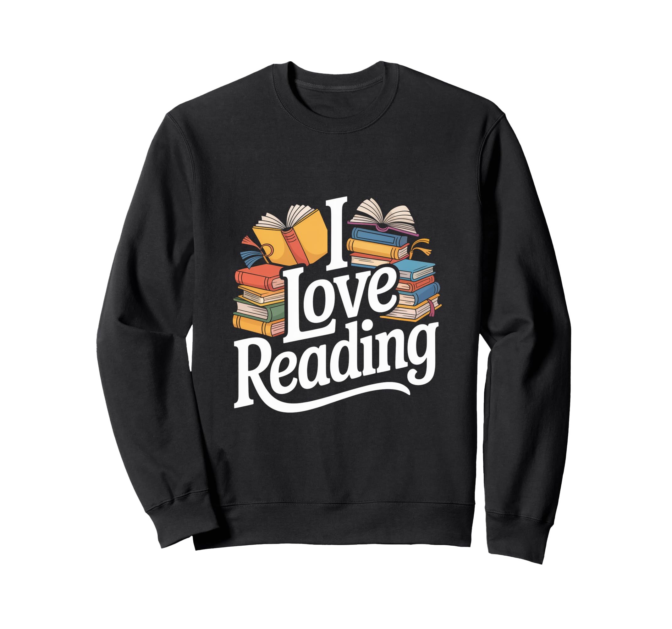 I Love Reading Enthusiast Bookworm Sweatshirt - Aesthetic Graphic Men Women - T-Shirt, Sweatshirt, Hoodie