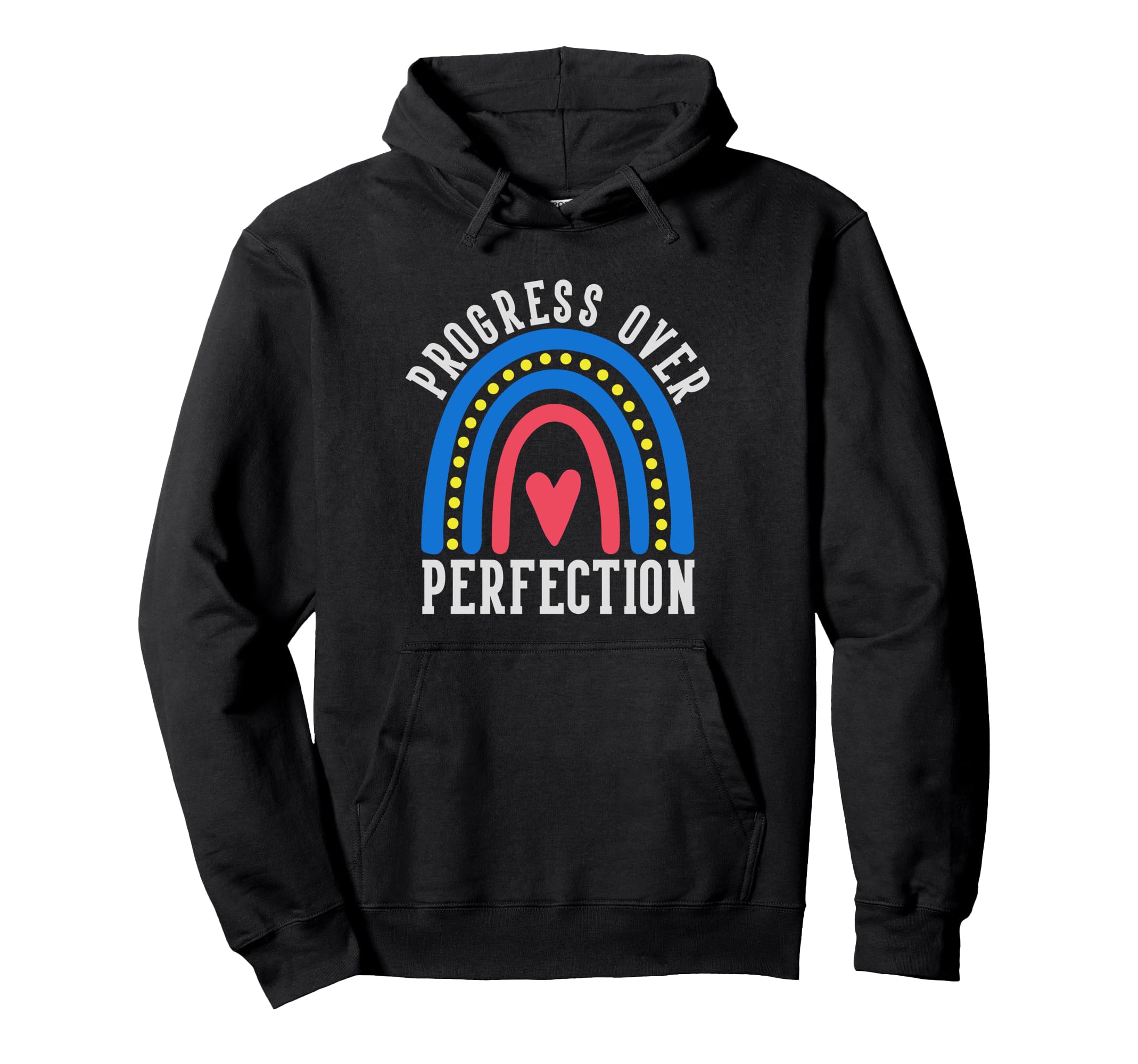 Progress Over Perfection Teacher Hoodie - Custom Art Print for Adults - T-Shirt, Sweatshirt, Hoodie