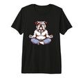 Meditation Bulldog Yoga Pose T-Shirt - Aesthetic Graphic for Adults - T-Shirt, Sweatshirt, Hoodie