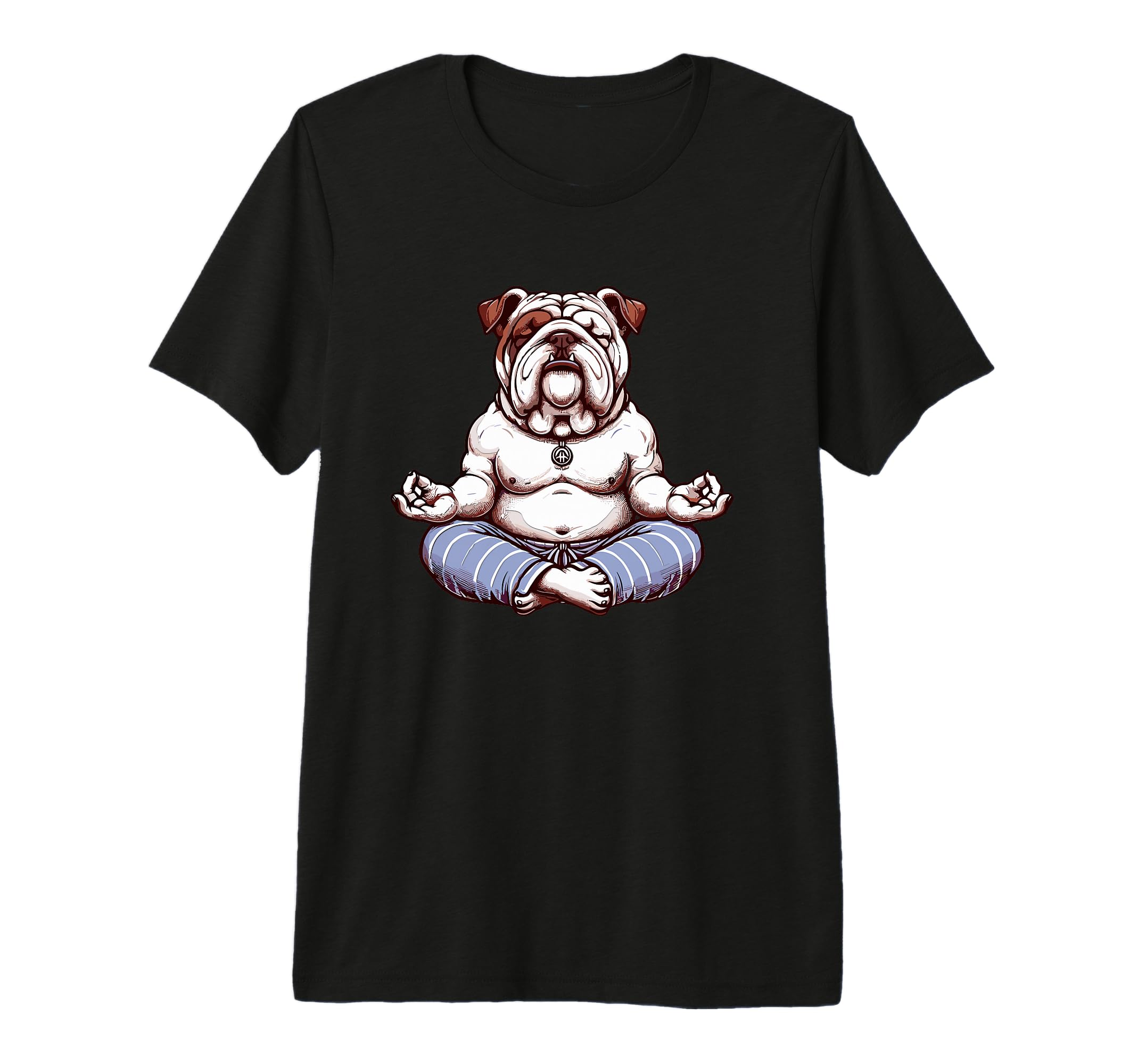 Meditation Bulldog Yoga Pose T-Shirt - Aesthetic Graphic for Adults - T-Shirt, Sweatshirt, Hoodie