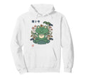 Kawaii Japanese Frog Meditation Zen Hoodie - Streetwear Style Men Women - T-Shirt, Sweatshirt, Hoodie