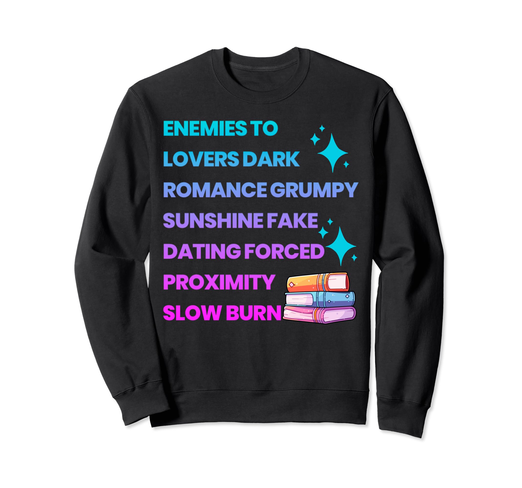 Bibliophile Romance Book Genre Sweatshirt - Minimalist Print for Adults - T-Shirt, Sweatshirt, Hoodie