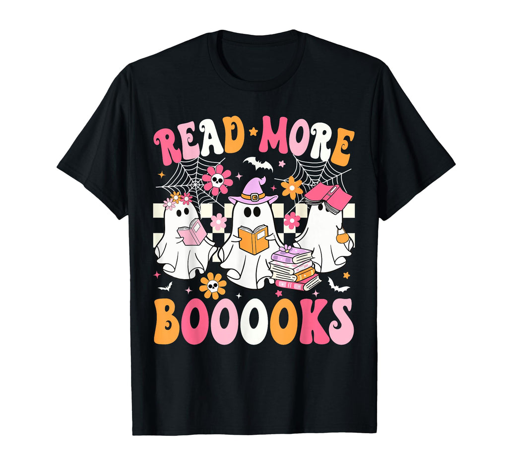 Read More Books Ghosts Reading Book T-Shirt - Minimalist Print for Adults - T-Shirt, Sweatshirt, Hoodie