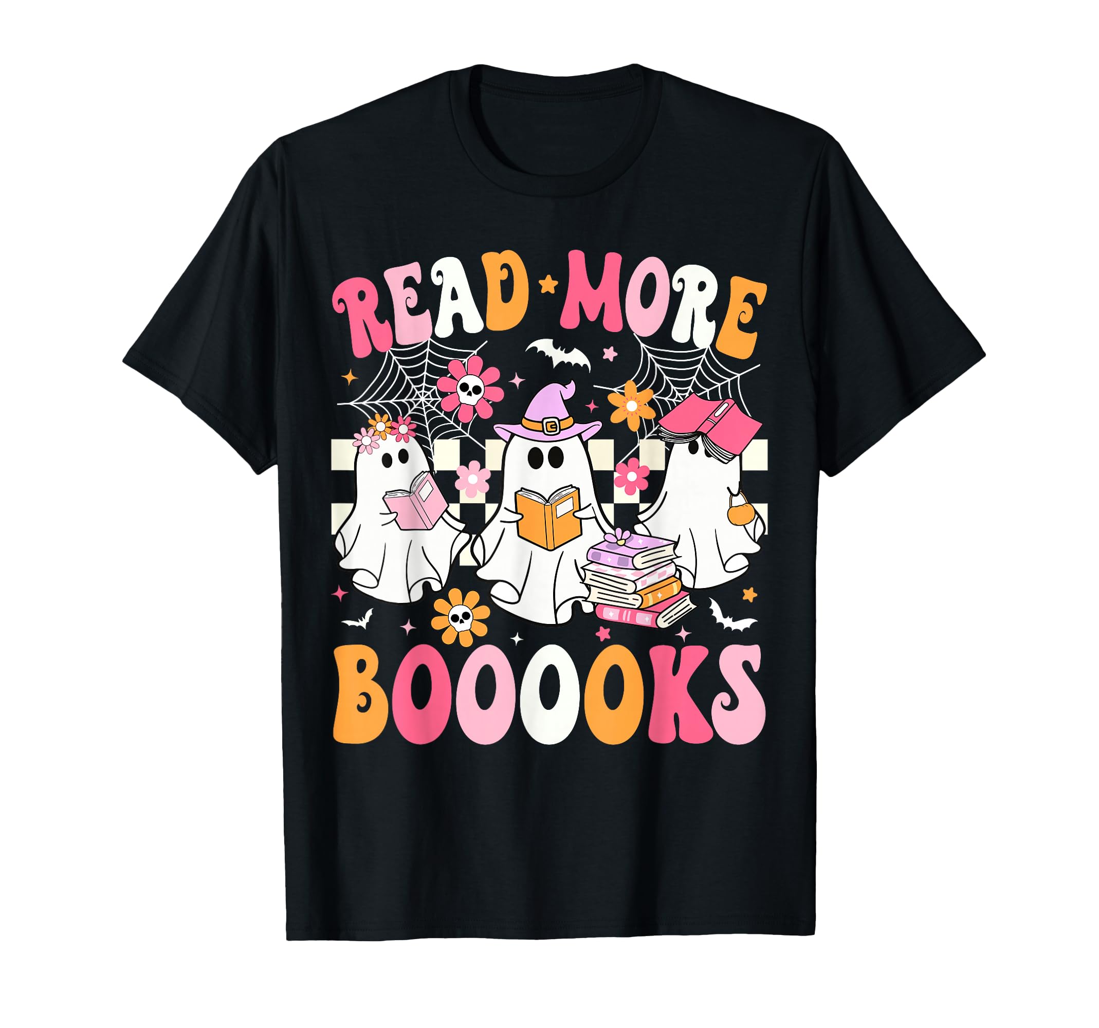 Read More Books Ghosts Reading Book T-Shirt - Minimalist Print for Adults - T-Shirt, Sweatshirt, Hoodie