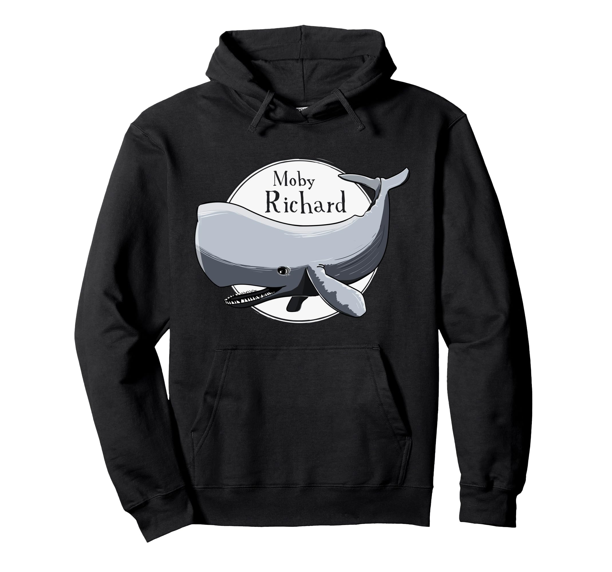 Funny Moby Richard White Whale Hoodie - Streetwear Style for Adults - T-Shirt, Sweatshirt, Hoodie