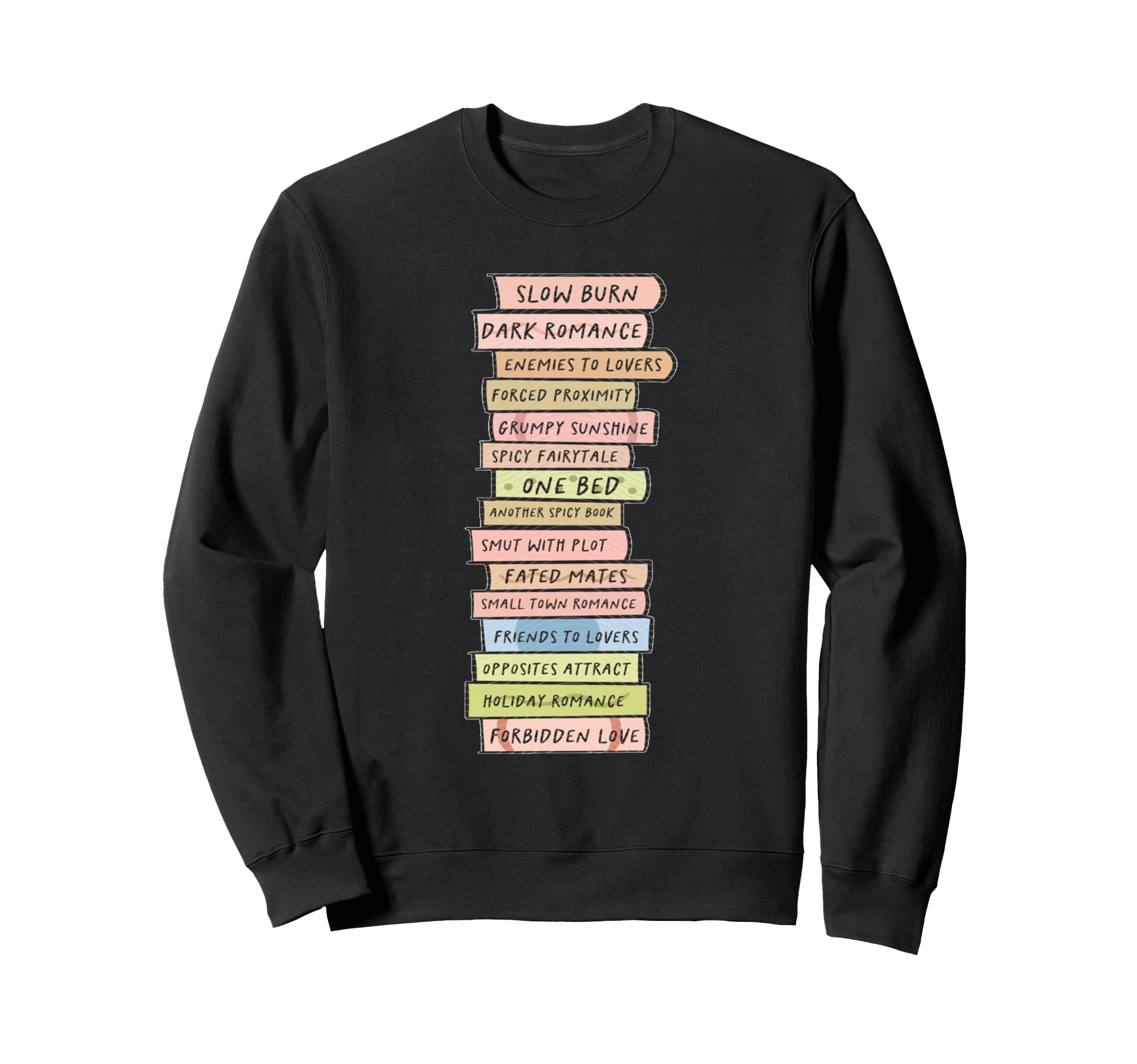 Book Trope Reader Romance Reading Sweatshirt - Novelty Apparel Unisex - T-Shirt, Sweatshirt, Hoodie