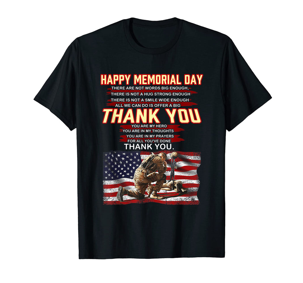 Happy Memorial Day There Are Not Words T-Shirt - Unique Graphic for Adults - T-Shirt, Sweatshirt, Hoodie
