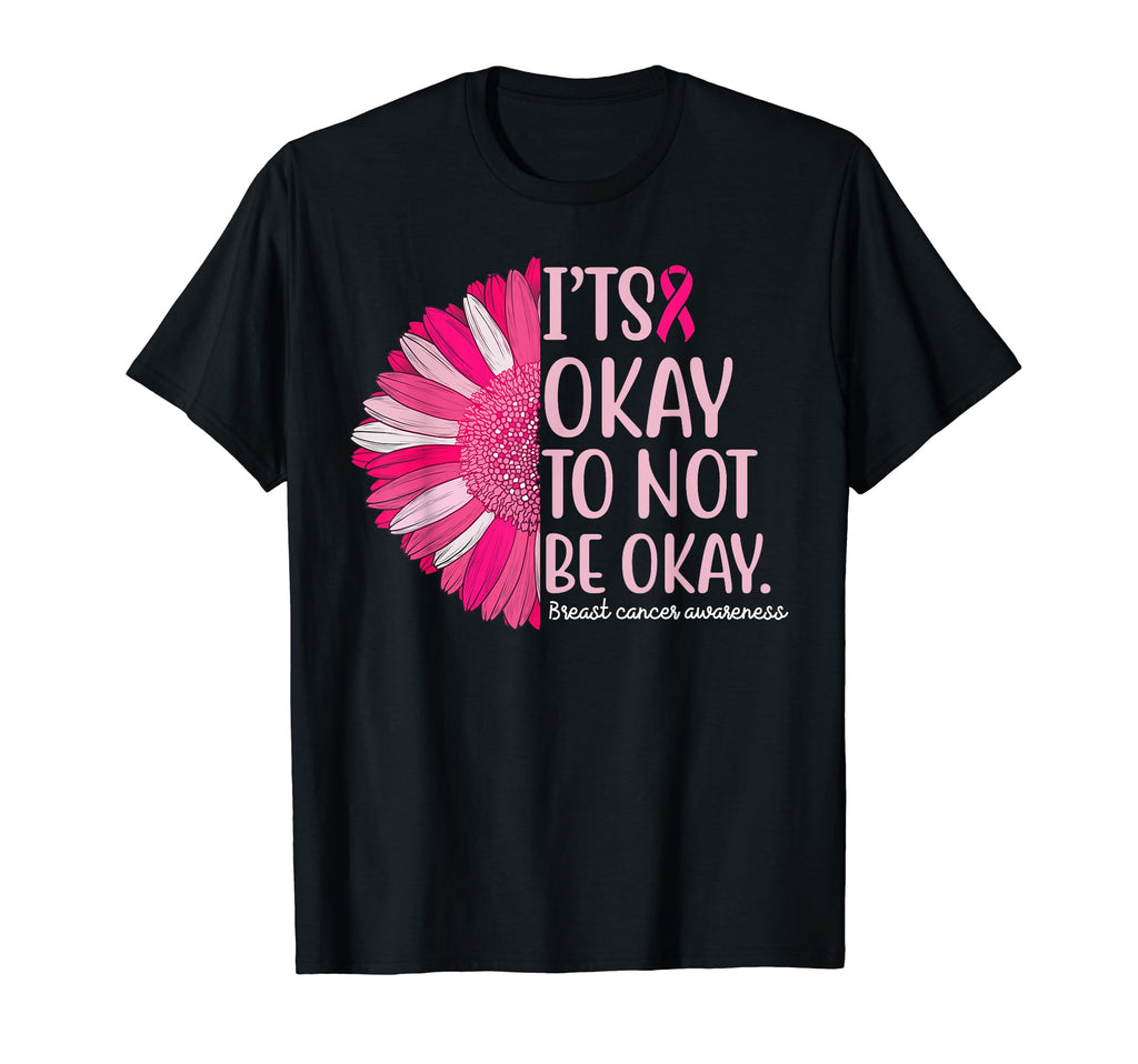 Breast Cancer Awareness Sunflower Its T-Shirt - Minimalist Print Unisex - T-Shirt, Sweatshirt, Hoodie