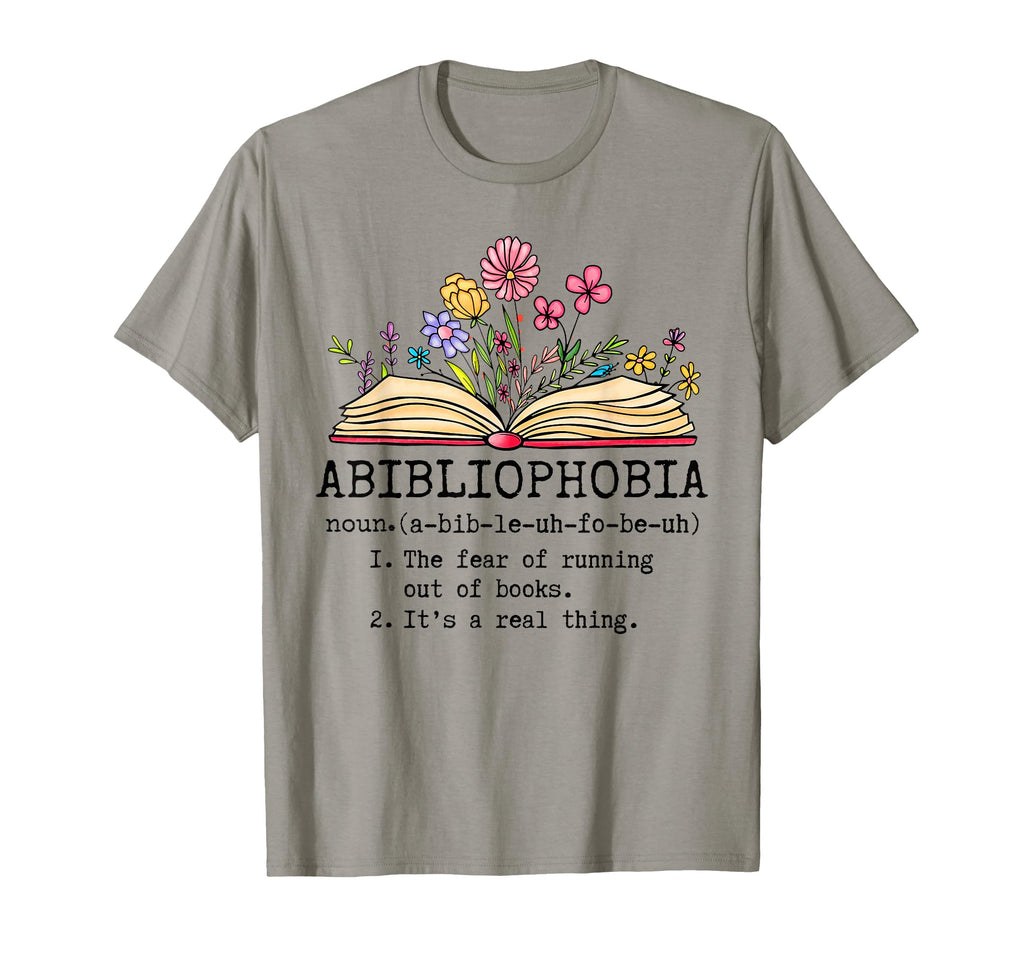 Abibliophobia Definition I Funny Reading T-Shirt - Graphic Print for Adults - T-Shirt, Sweatshirt, Hoodie