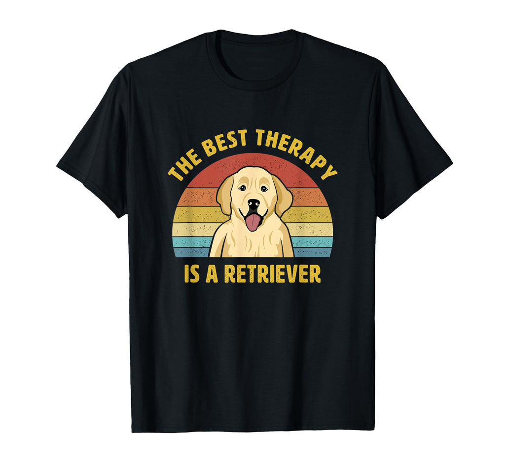 Best Therapy Is Golden Retriever T-Shirt - Streetwear Style for Adults - T-Shirt, Sweatshirt, Hoodie