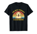Best Therapy Is Golden Retriever T-Shirt - Streetwear Style for Adults - T-Shirt, Sweatshirt, Hoodie