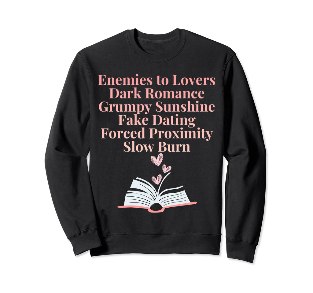 Bibliophile Romance Book Genre Sweatshirt - Unique Graphic Men Women - T-Shirt, Sweatshirt, Hoodie
