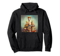 Llama Book Nerd Reading Library Hoodie - Aesthetic Graphic for Adults - T-Shirt, Sweatshirt, Hoodie