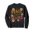 Peace Love Books Librarian Teacher Sweatshirt - Trendy Graphic for Adults - T-Shirt, Sweatshirt, Hoodie