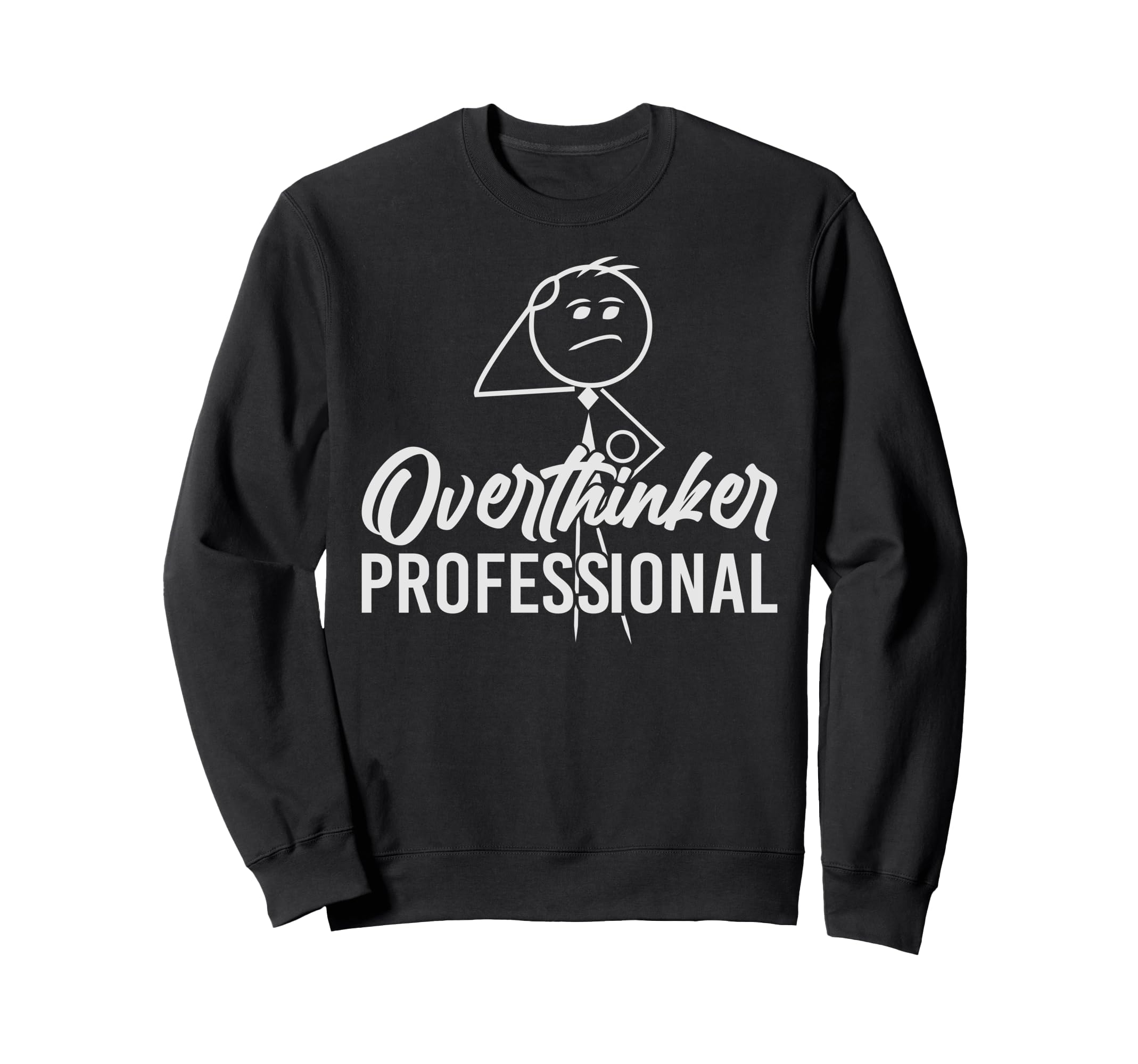 Funny Overthinker Anxious Introvert Sweatshirt - Custom Art Print Unisex - T-Shirt, Sweatshirt, Hoodie
