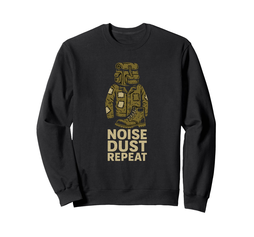 Noise Dust Repeat Sweatshirt - Streetwear Style Men Women - T-Shirt, Sweatshirt, Hoodie