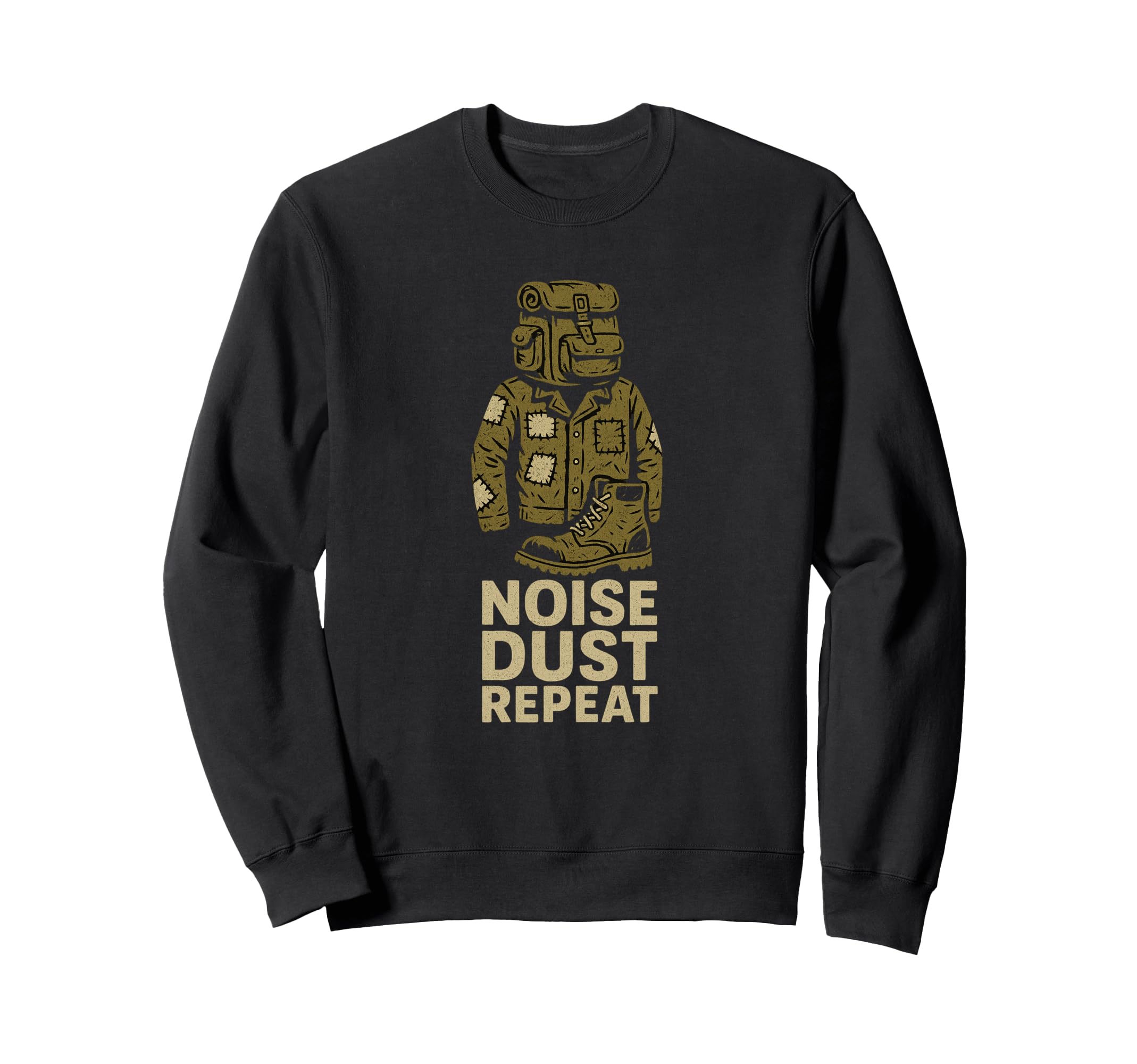 Noise Dust Repeat Sweatshirt - Streetwear Style Men Women - T-Shirt, Sweatshirt, Hoodie