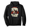 Gym Is My Therapy And Alone Time Self Hoodie - Aesthetic Graphic Unisex - T-Shirt, Sweatshirt, Hoodie