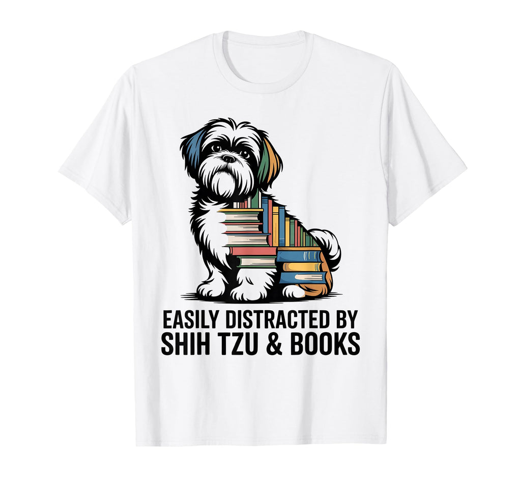 Shih Tzu Dog Shihtzu Dog Books Nerds T-Shirt - Streetwear Style Unisex - T-Shirt, Sweatshirt, Hoodie