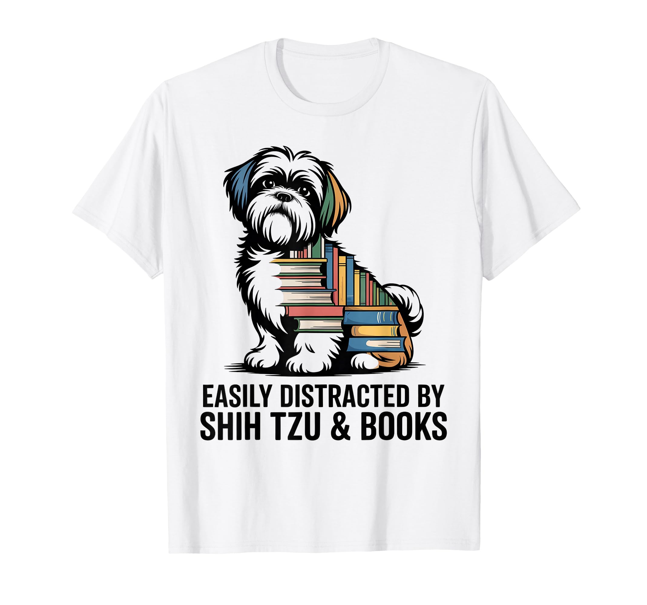 Shih Tzu Dog Shihtzu Dog Books Nerds T-Shirt - Streetwear Style Unisex - T-Shirt, Sweatshirt, Hoodie