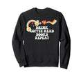 Groovy Funny Drink Coffee Read Sweatshirt - Custom Art Print Men Women - T-Shirt, Sweatshirt, Hoodie