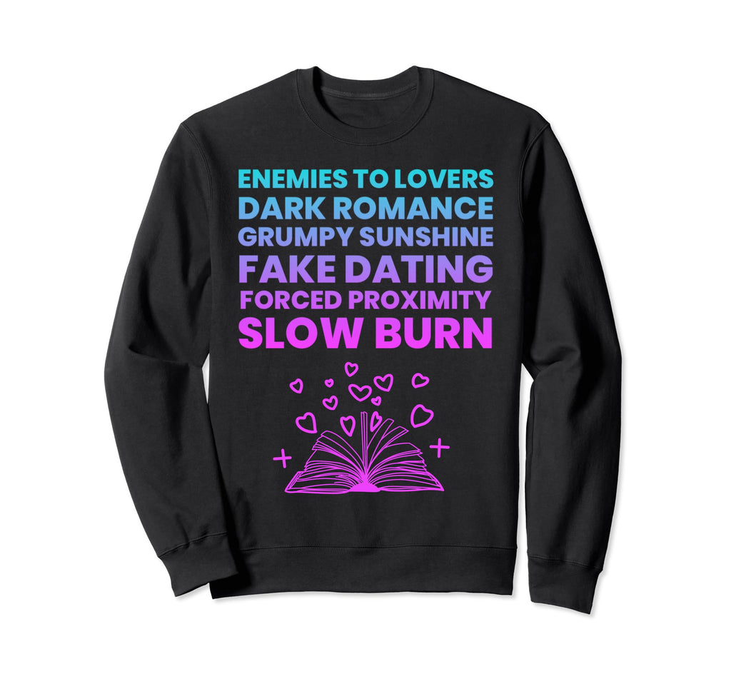 Bibliophile Romance Book Genre Sweatshirt - Trendy Graphic Unisex - T-Shirt, Sweatshirt, Hoodie