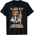 49 Year Old July 1977 Teddy Bear 49th Birthday Women T-Shirt Unisex T-shirt, Sweatshirt, Hoodie, Long Sleeve Tee - T-Shirt, Sweatshirt, Hoodie
