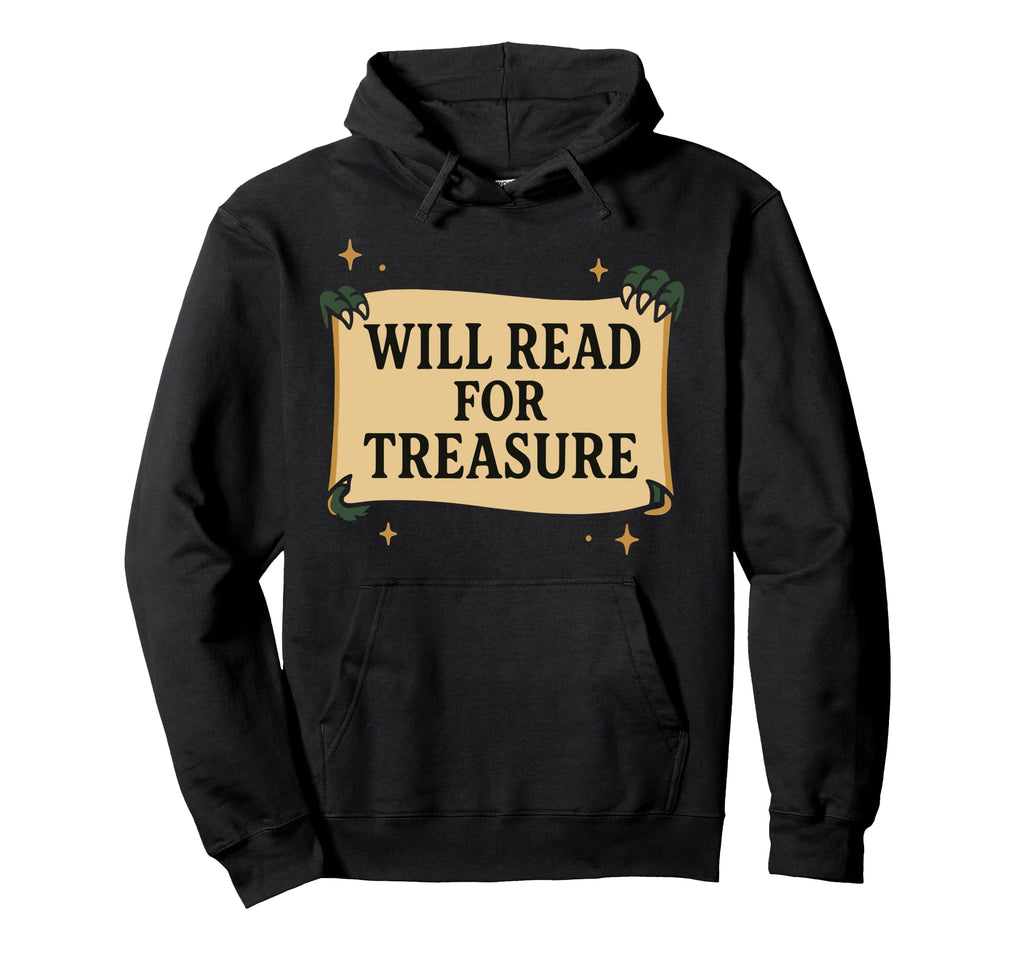 Book Dragon Fantasy Reader Cozy Hoodie - Casual Everyday Wear Men Women - T-Shirt, Sweatshirt, Hoodie