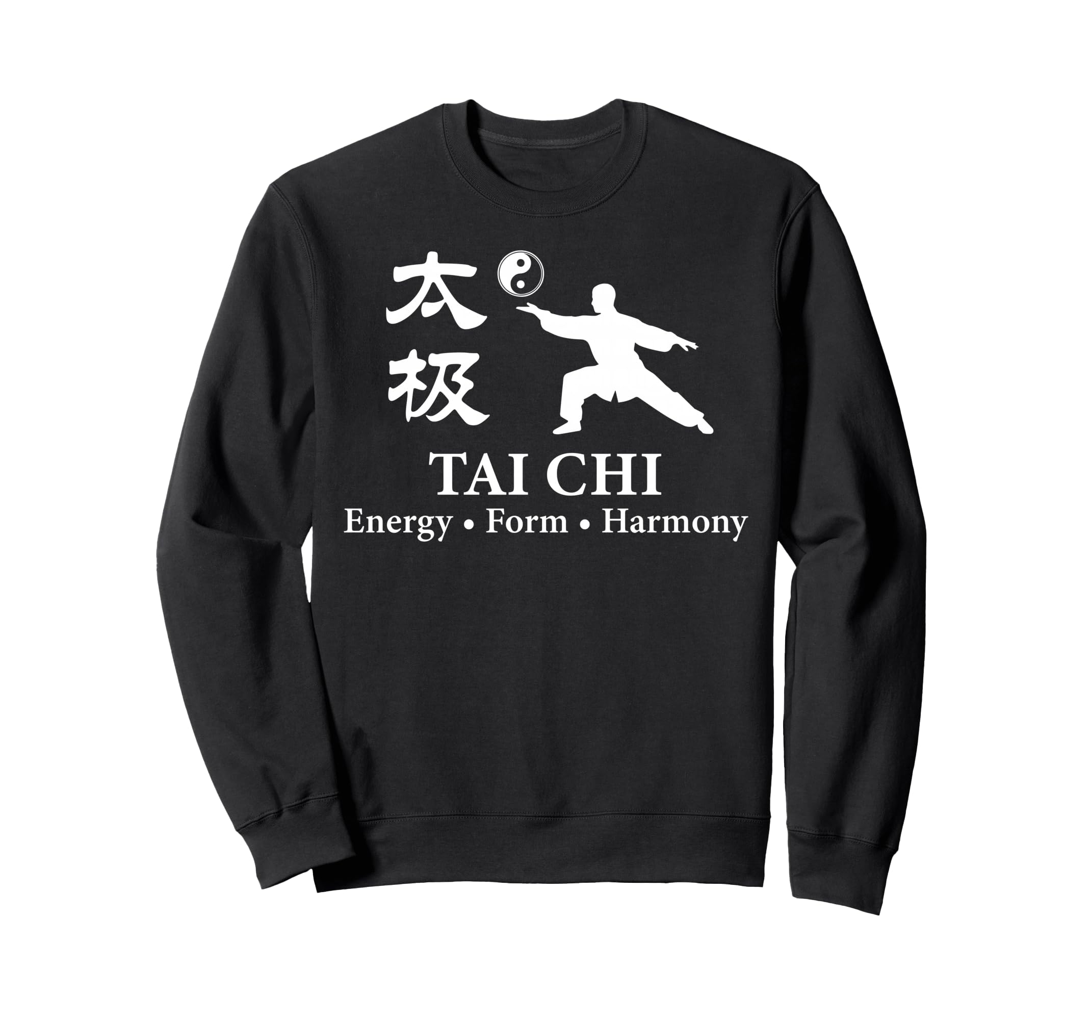 Tai Chi Martial Arts Yin Yang Body Sweatshirt - Novelty Apparel for Adults - T-Shirt, Sweatshirt, Hoodie