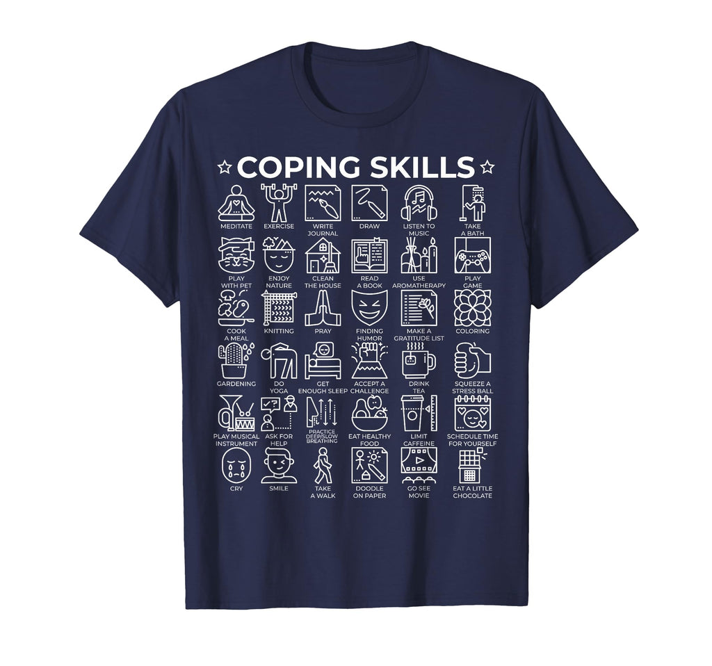 Coping Skills Mental Health Awareness T-Shirt - Trendy Graphic for Adults - T-Shirt, Sweatshirt, Hoodie