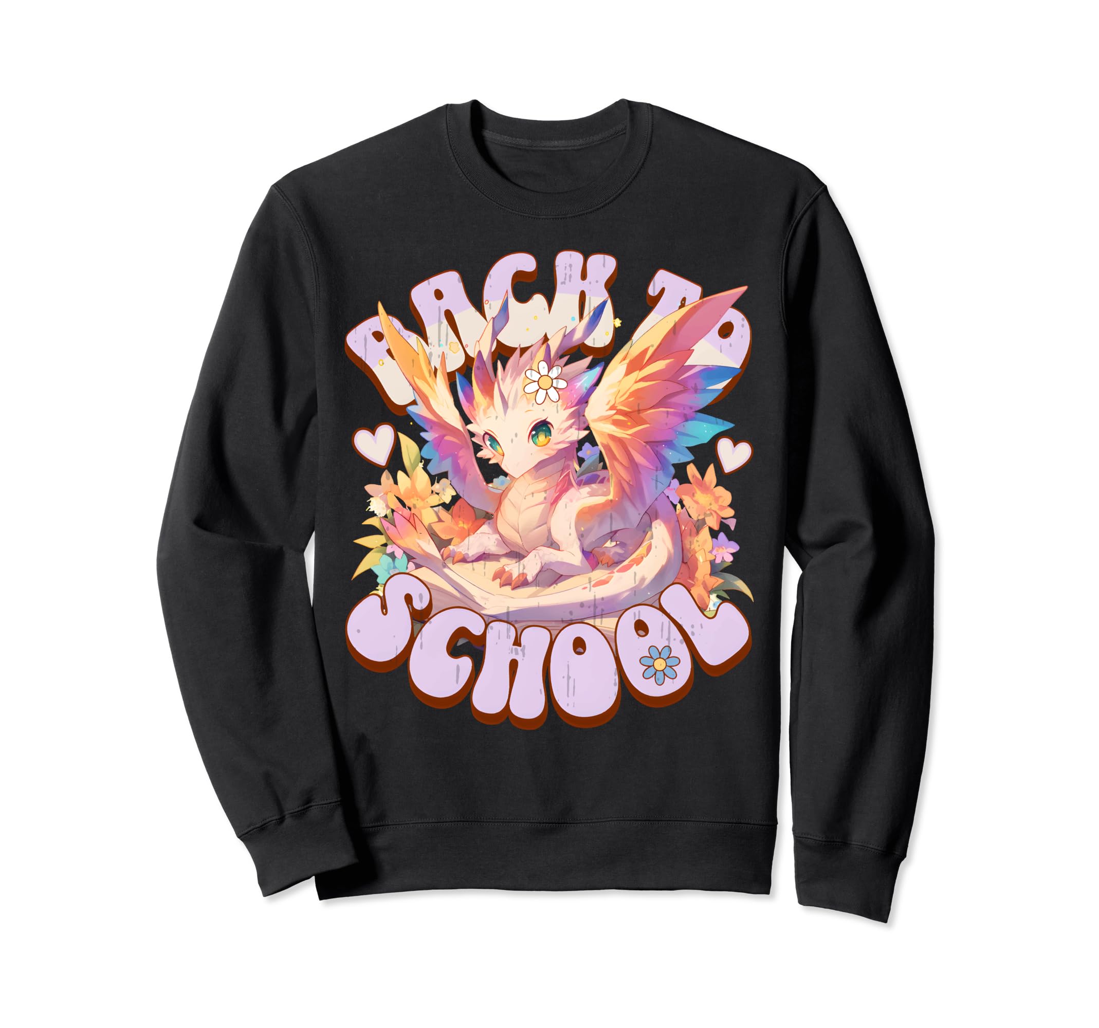 Rainbow Dragon Back To School Sweatshirt - Minimalist Print Unisex - T-Shirt, Sweatshirt, Hoodie