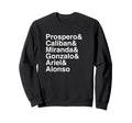 Shakespeare Tempest Character List Sweatshirt - Minimalist Print Unisex - T-Shirt, Sweatshirt, Hoodie