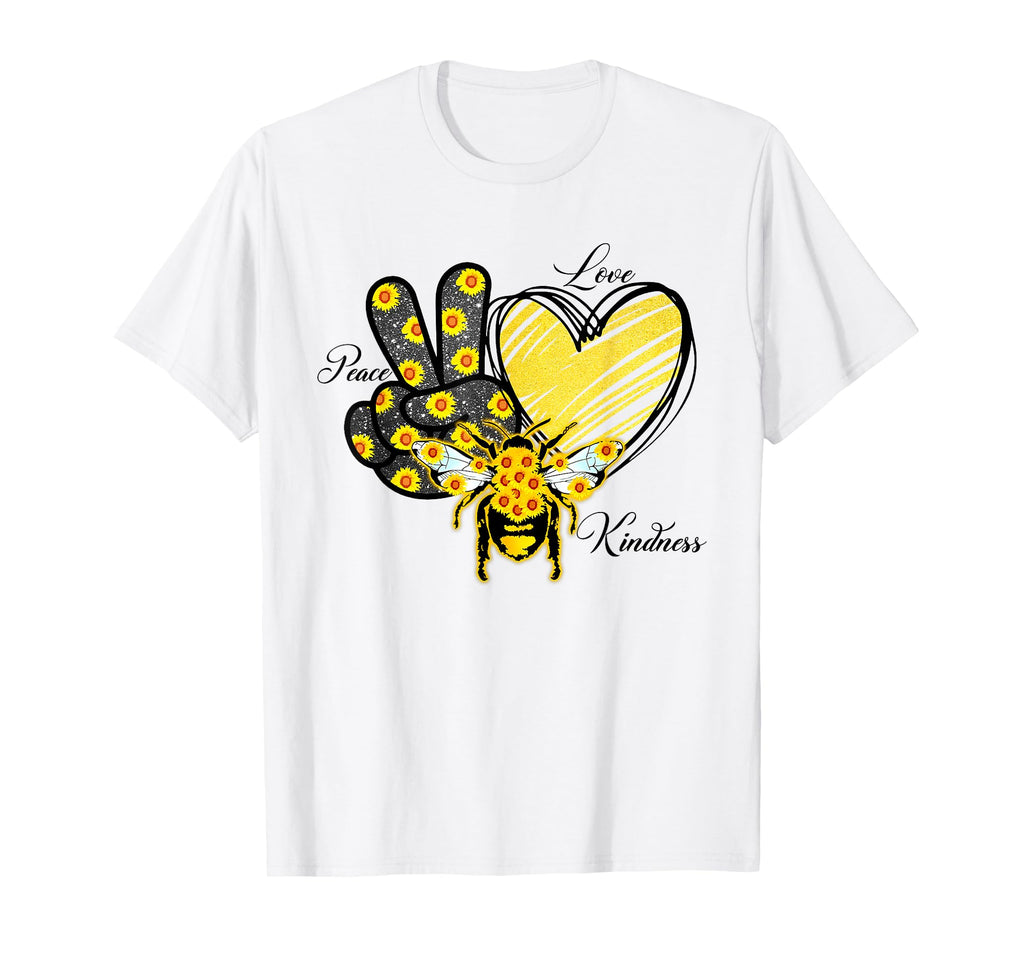 Peace Love Kind Kindness Sunflower And T-Shirt - Graphic Print Men Women - T-Shirt, Sweatshirt, Hoodie