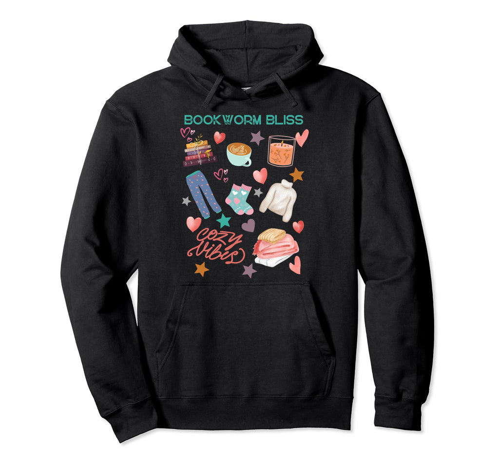 Bookworm Bliss Book Lover Bookish Book Hoodie - Minimalist Print Unisex - T-Shirt, Sweatshirt, Hoodie