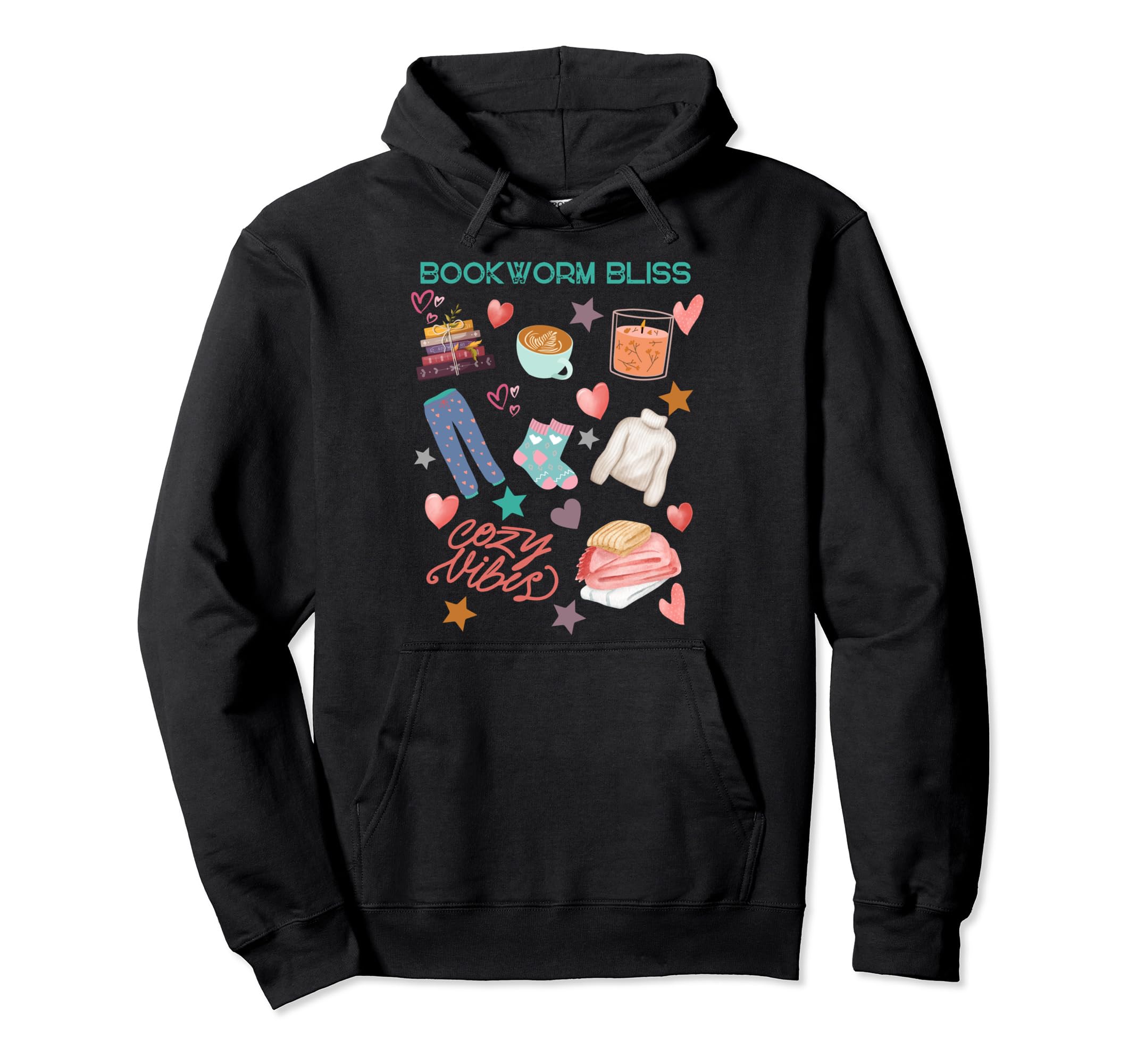 Bookworm Bliss Book Lover Bookish Book Hoodie - Minimalist Print Unisex - T-Shirt, Sweatshirt, Hoodie