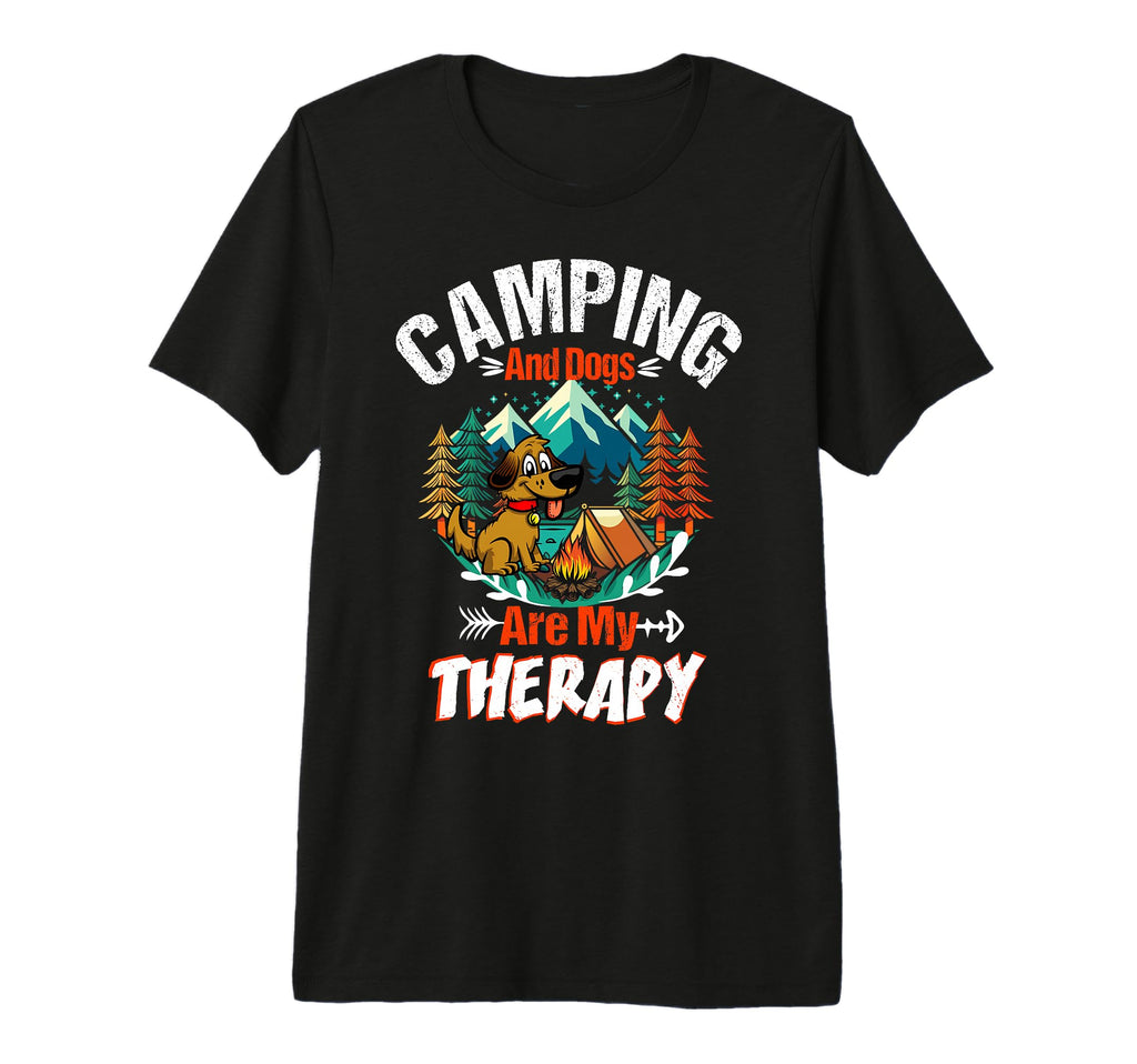 Mountain Funny Camping And Dog Are My T-Shirt - Trendy Graphic Unisex - T-Shirt, Sweatshirt, Hoodie