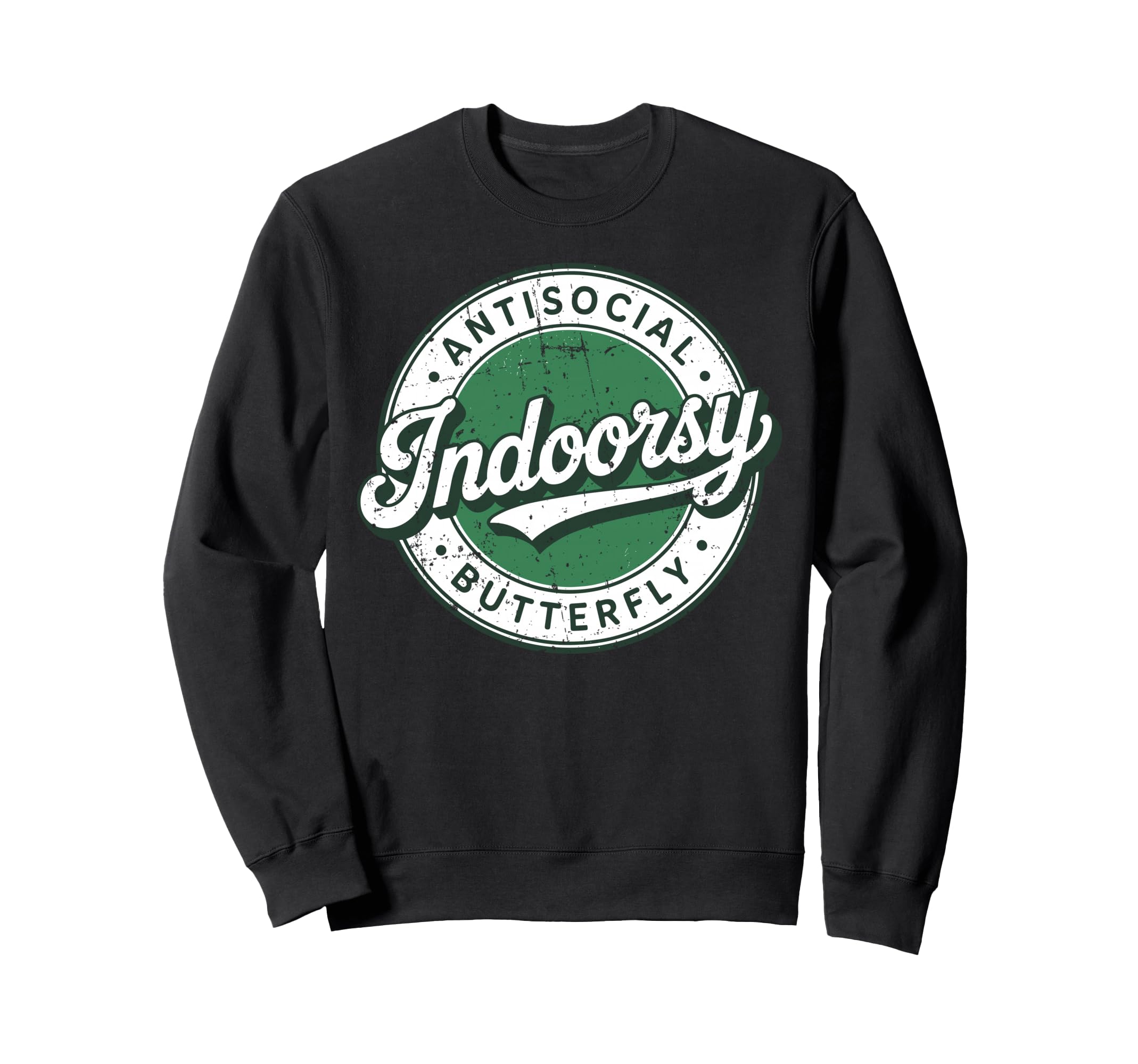 Indoorsy Antisocial Butterfly Sweatshirt - Streetwear Style for Adults - T-Shirt, Sweatshirt, Hoodie