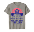 Getting My Steps Walking Lord Jesus T-Shirt - Aesthetic Graphic for Adults - T-Shirt, Sweatshirt, Hoodie