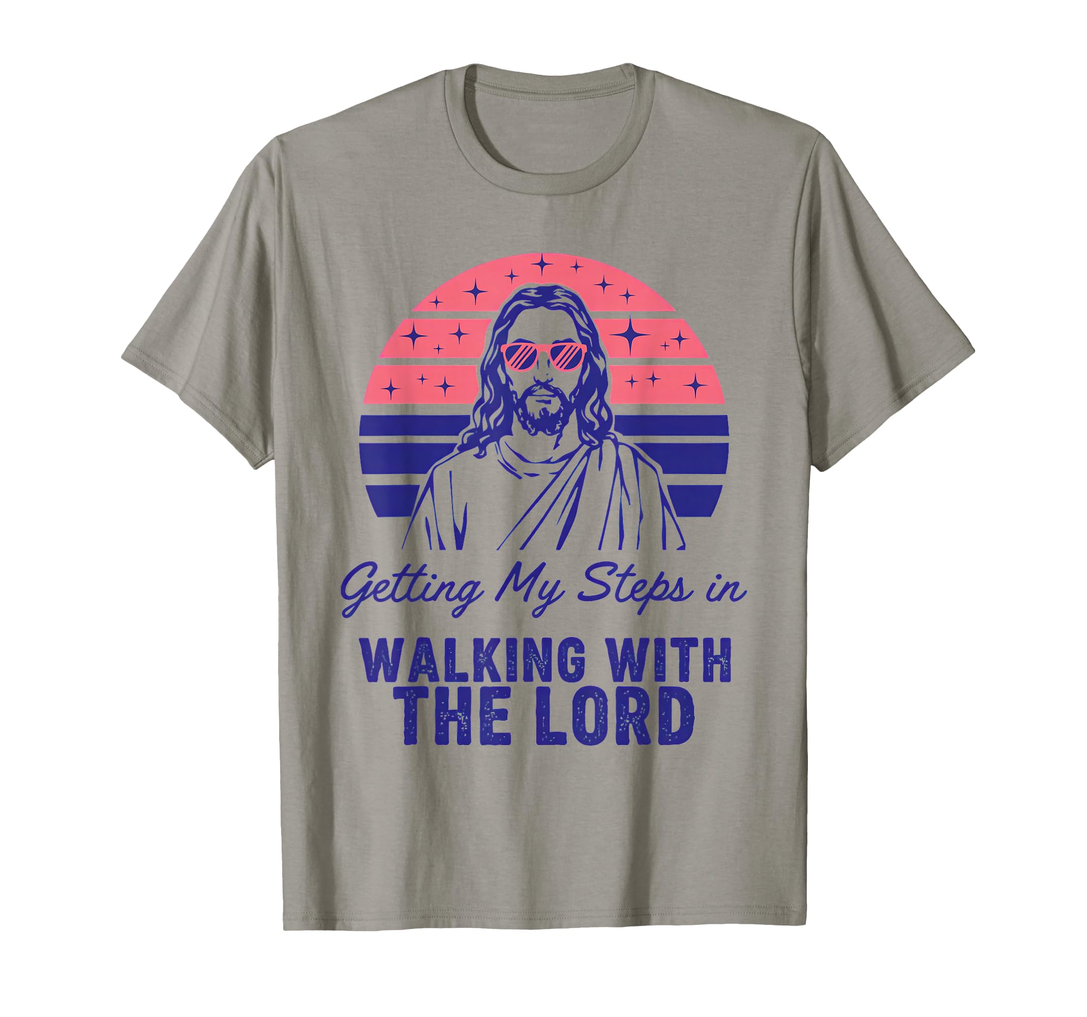 Getting My Steps Walking Lord Jesus T-Shirt - Aesthetic Graphic for Adults - T-Shirt, Sweatshirt, Hoodie