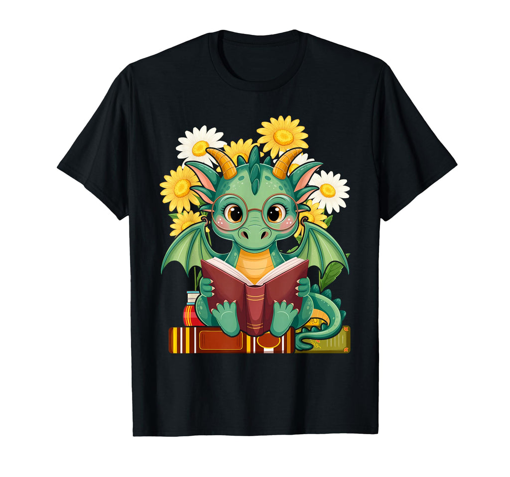 Dragon Reading Book Books Nerds T-Shirt - Streetwear Style Men Women - T-Shirt, Sweatshirt, Hoodie